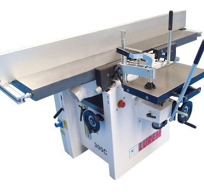 Combinée Lurem type 300C – 220 V ou 380 V – Dégauchisseuse, raboteuse, et option mortaiseuse