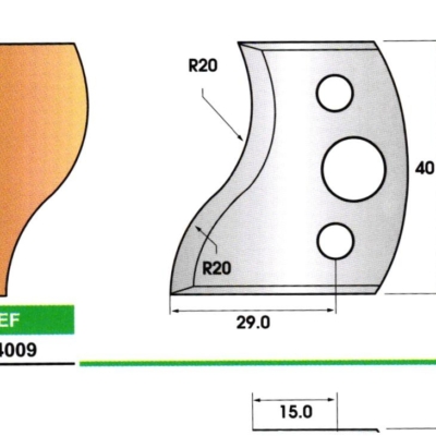 Profil pour porte-outils universel Lurem – Ht 40 mm